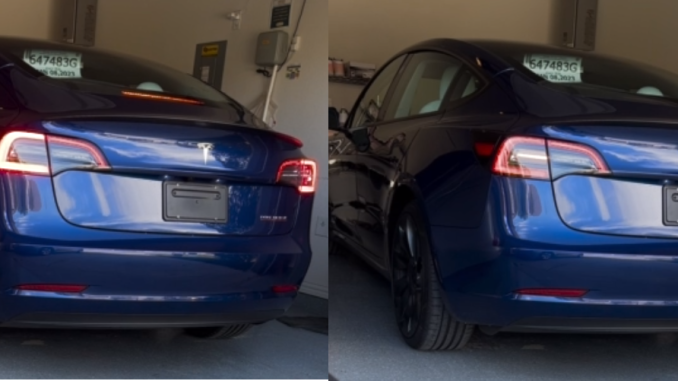 Updates Made By Tesla To Model 3 Including Amber Sign Turn Signals