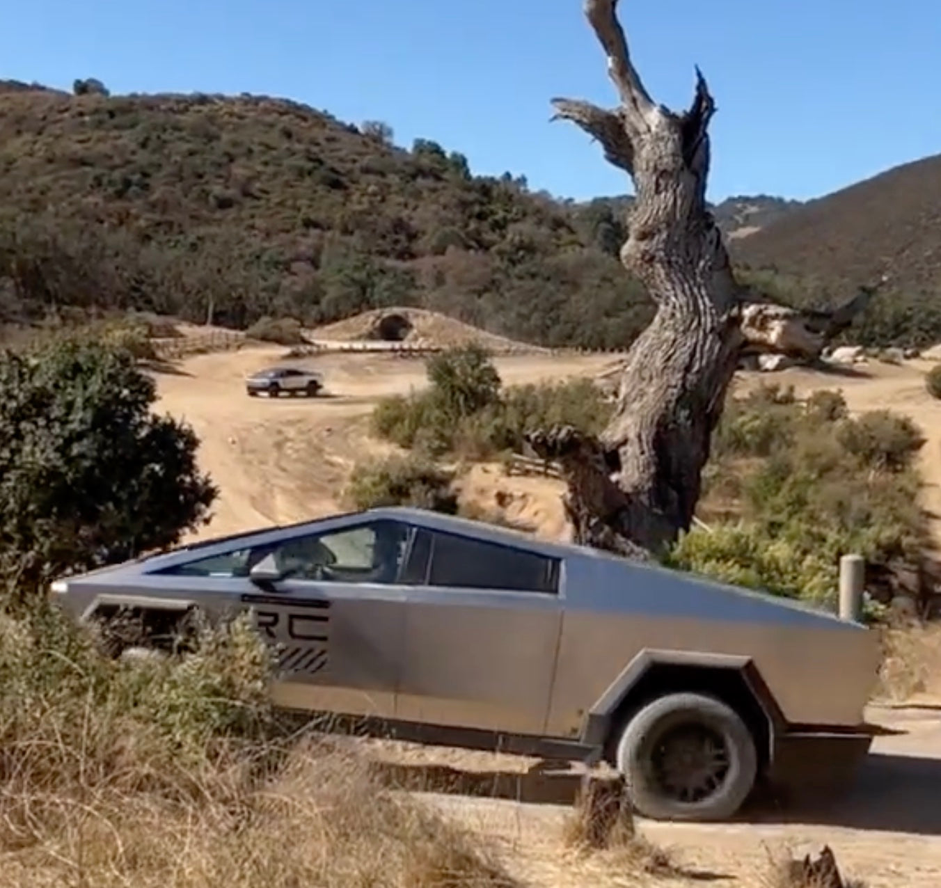 Tesla Cybertruck Spotted Testing Off-Road Skills At Hollister Hills