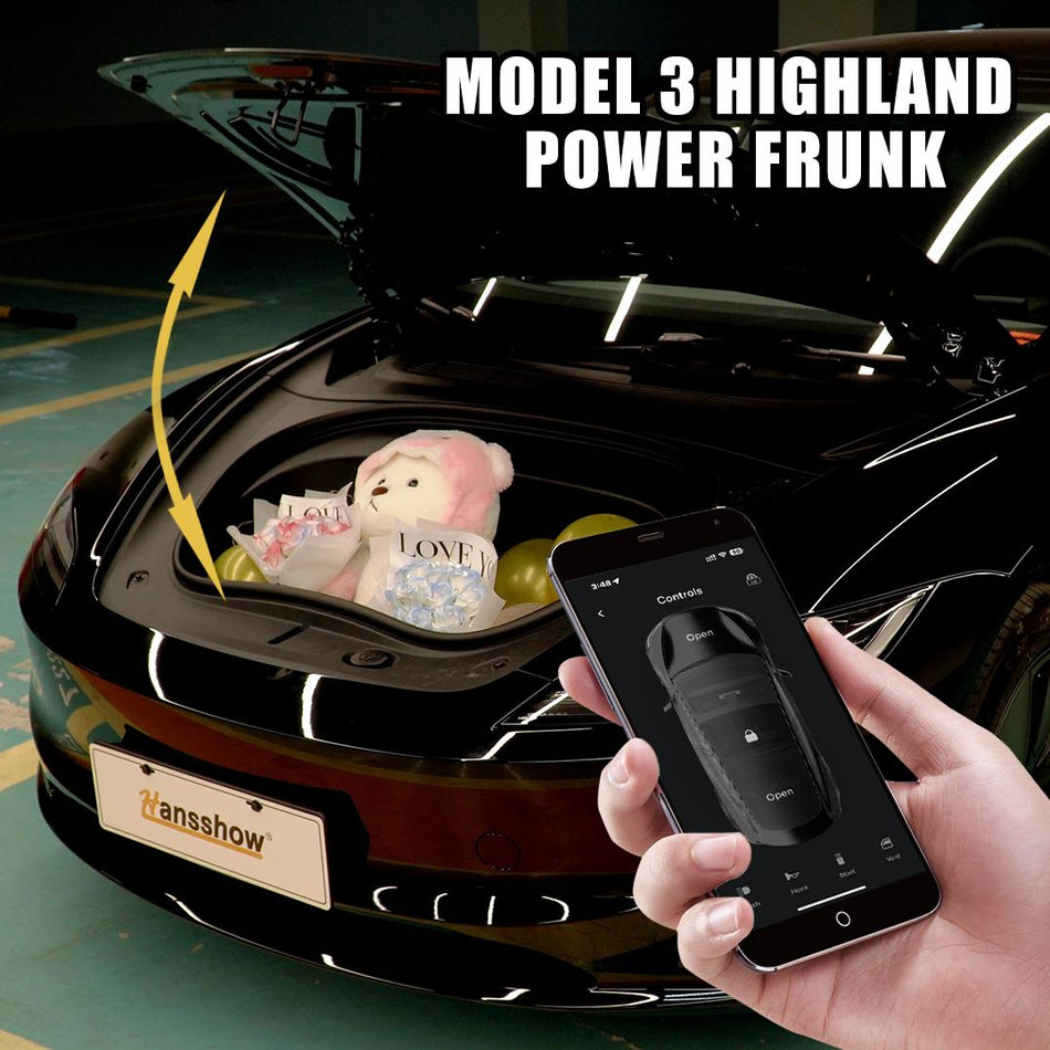 Hansshow Power Frunk Model 3 Highland One-Touch Control Silent Anti-Pinch Electric Front Hood