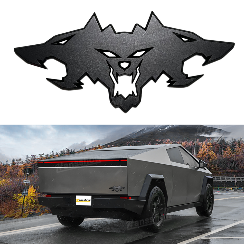 Exclusive Tailgate Graffiti Cyberbeast Decal Sticker Aluminum Alloy Texture Vinyl for Tesla Cybertruck | Hansshow