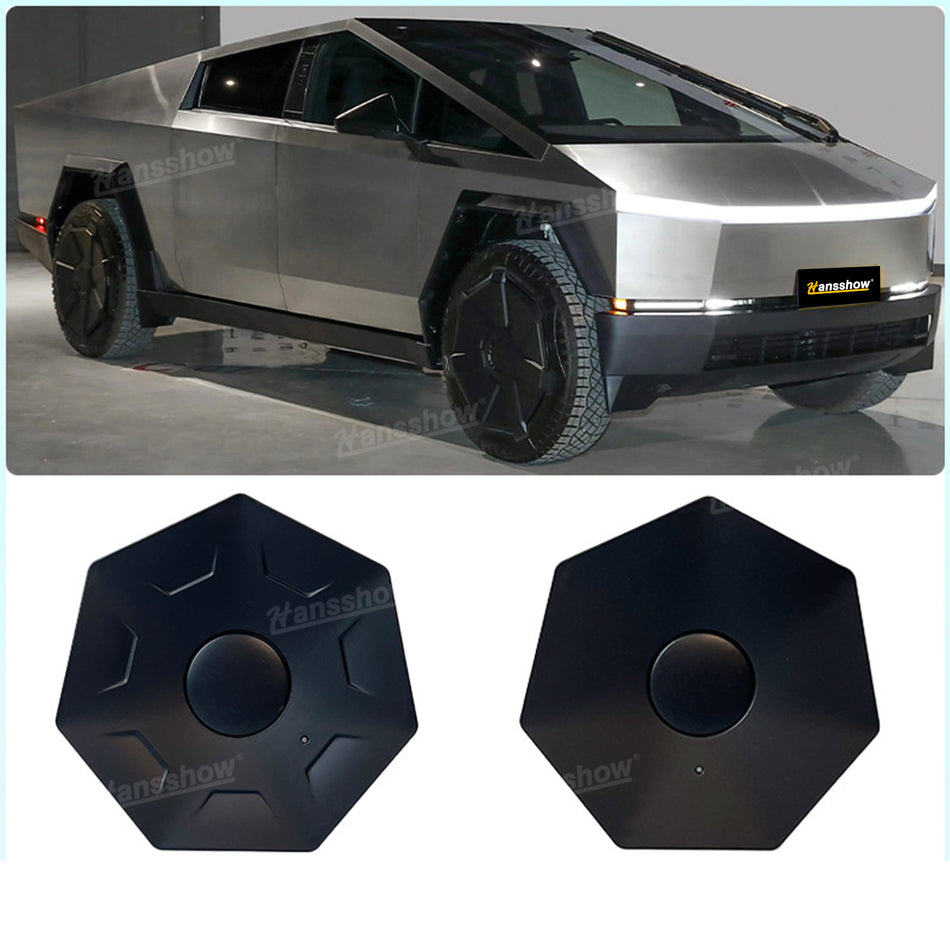 Tesla Cybertruck Gen2.0 Heptagon Center Wheel Hub Cap Wheel Rim Caps With Lug Nut Caps|Hansshow