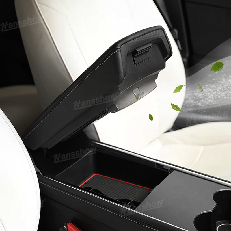 Tesla Model Y/3 Smart Aromatherapy Air Freshener System Voice Control Armrest Storage Lid Replacement|Hansshow