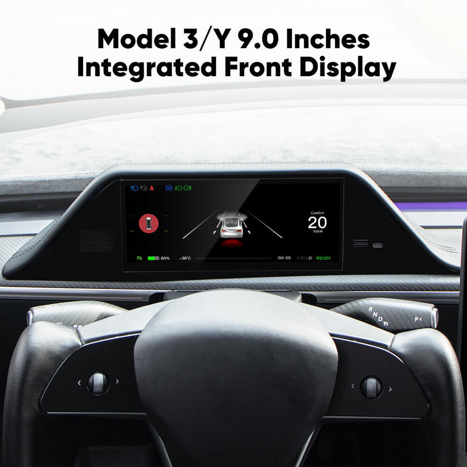 Écran de tableau de bord Carplay Hansshow FY9 pour Tesla Model 3/Y : sécurité améliorée et mise à niveau des accessoires de luxe