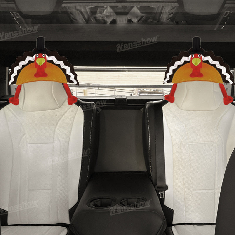 Turkey Hat – Quirky and Fun Thanksgiving Tesla Seat Hats Accessories | Hansshow