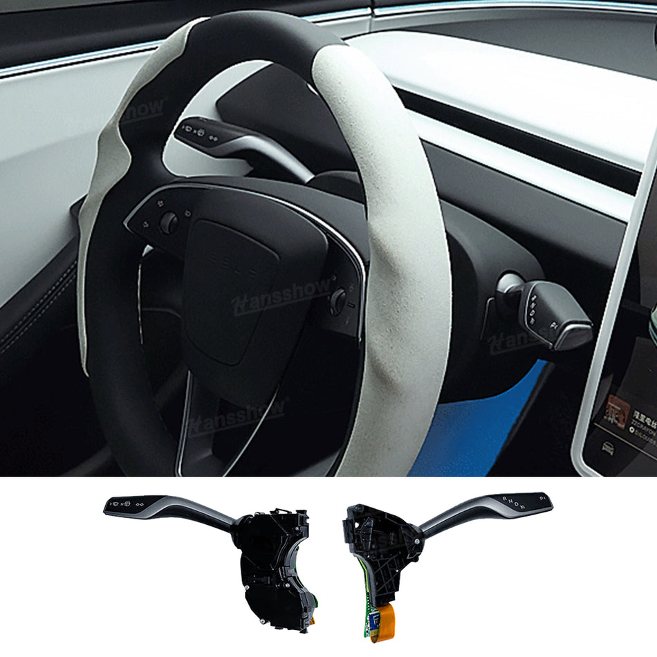 Hansshow Tesla Model 3 Highland Gear Shifter Switch Stalk Turn Signal Lever Kit OEM Style