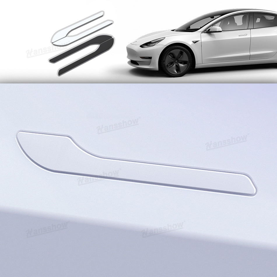 Tesla Model Y/3 Door Handle Sticker Anti Scratch Car Door Handle Wrap Protection Exterior Decoration|Hansshow