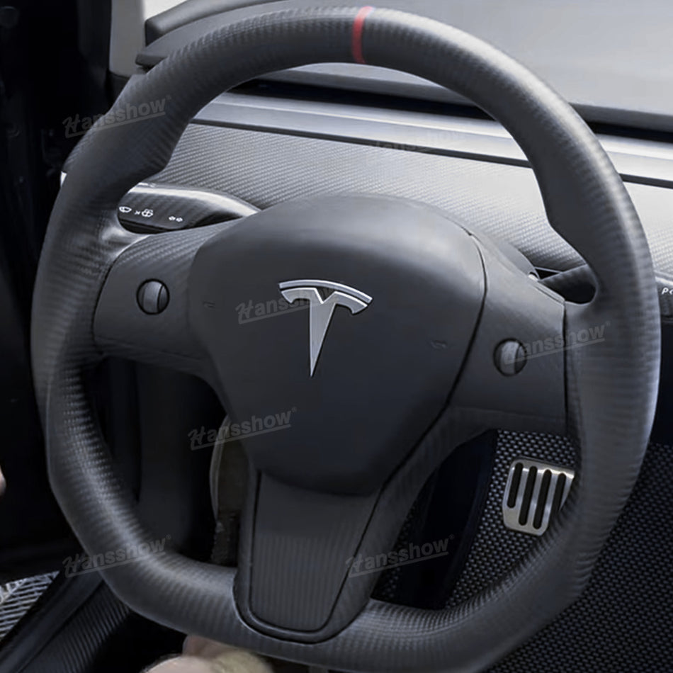 Model 3/Y Full Carbon Fiber Steering