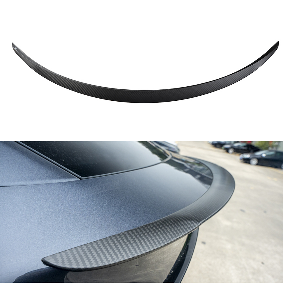 Model Y Juniper Spoiler Real Carbon Fiber Wing Rear Trunk Lip Lid With Performance Style