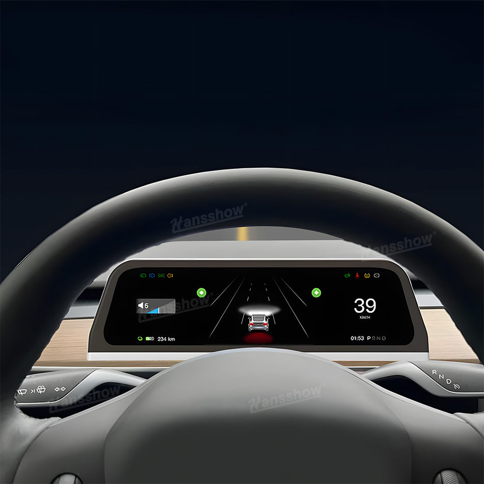 Tesla Model Y/3/3 Highland Head Up Carplay F96 9.6-inch Instrument Cluster Display Online OTA Upgrade Touch Screen|Hansshow