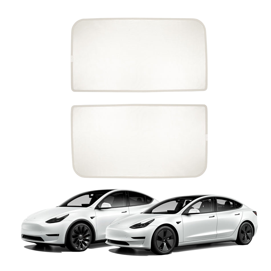 Lot de 2 pare-soleil pour Tesla Model 3 Highland Protection contre les rayons UV Isolation thermique 