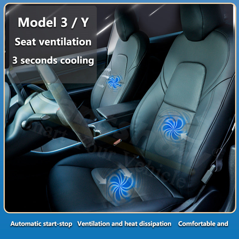 3 seconds cooling for model 3/Y seat